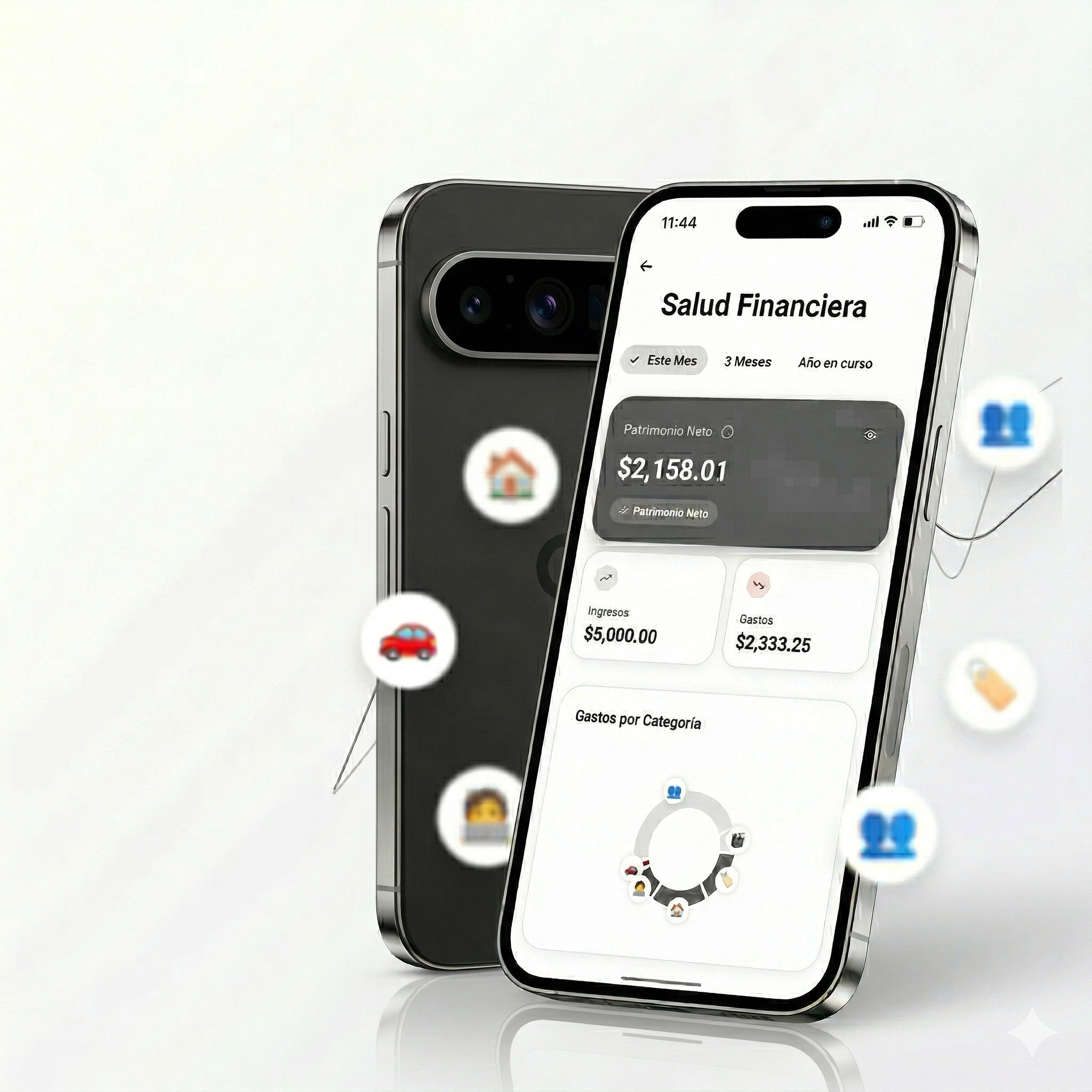 Novum Finanzas App Dashboard Mockup